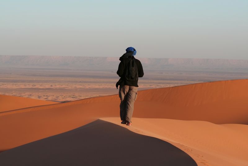 沙漠徒步旅行