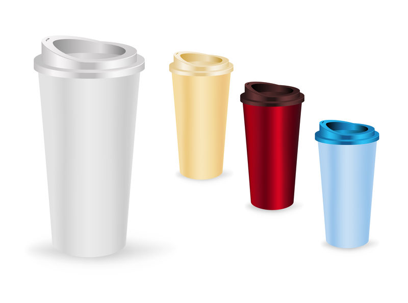 一套外卖咖啡杯模板。