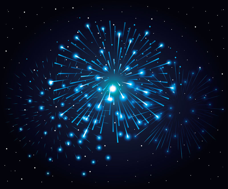 焰火飞溅爆炸背景图标