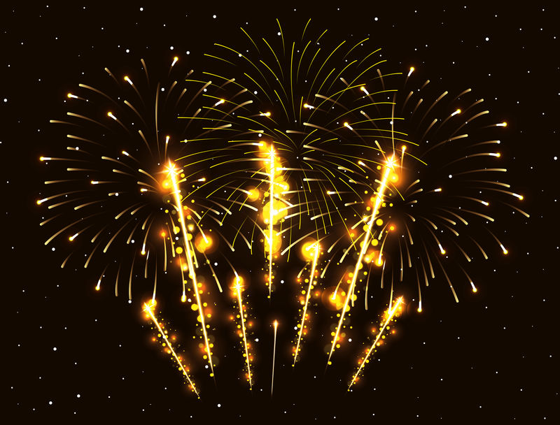 焰火飞溅爆炸背景图标