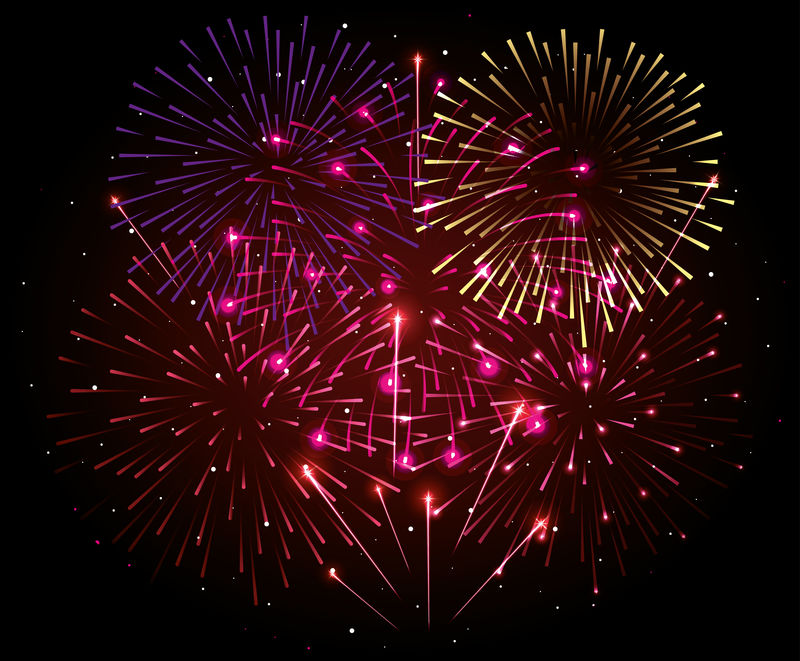 焰火飞溅爆炸背景图标