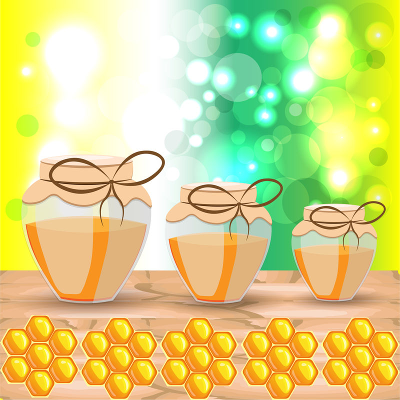 三个蜂蜜罐