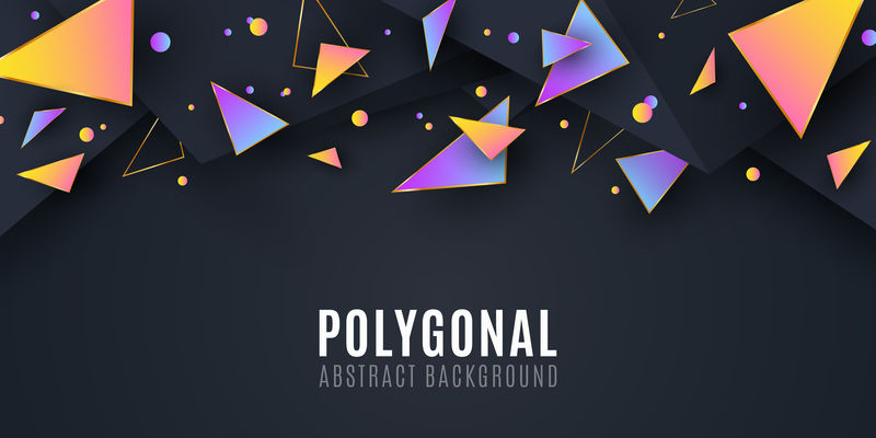 抽象的几何形状。为你的设计做掩护。低保利风格。混乱的形式。抽象三角形。多边形背景。矢量图示