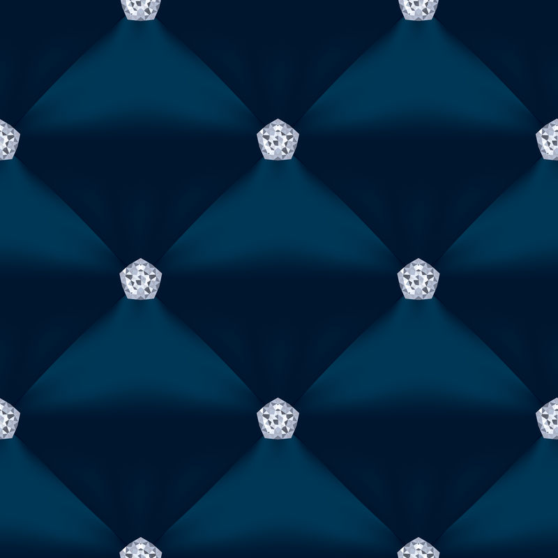 蓝色绗缝无缝矢量图案