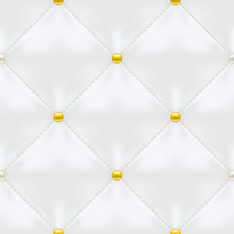 白色绗缝无缝矢量图案