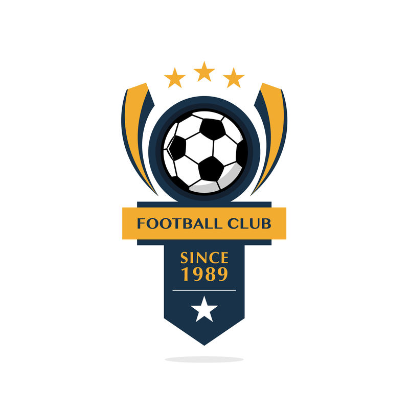 足球徽章简单图片