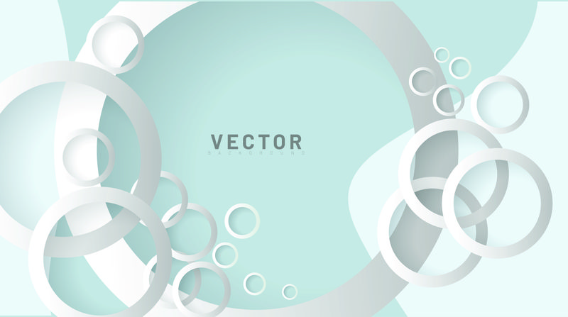 抽象矢量背景。带重叠的白色圆环
