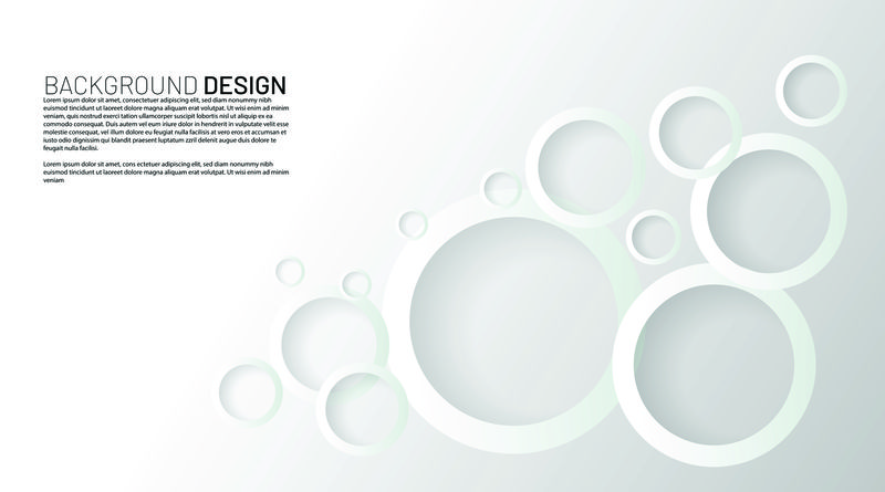 抽象矢量背景。带重叠的白色圆环