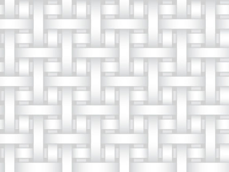 编织带矢量无缝装饰图案-白色质地