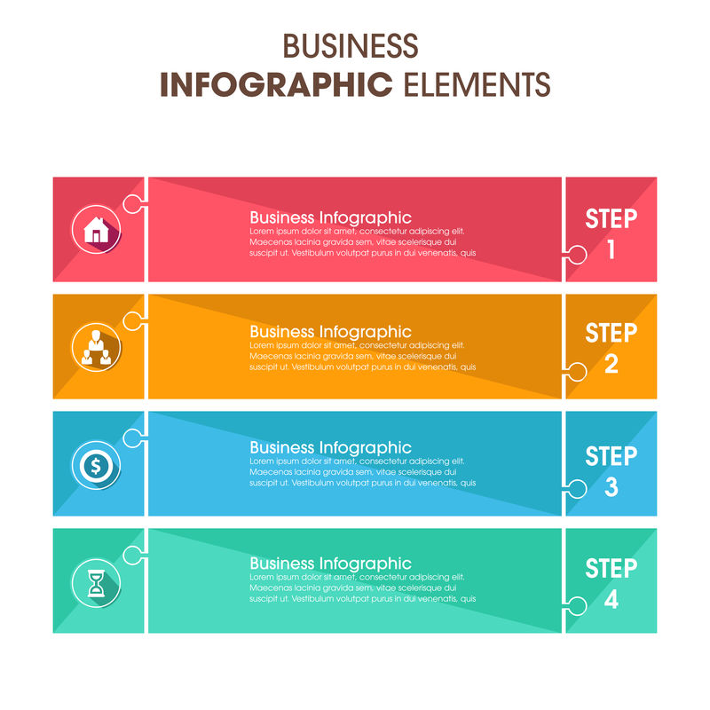 商业信息图形矢量插图-可用于工作流布局、横幅、图表、数字选项、升迁选项、网页设计等