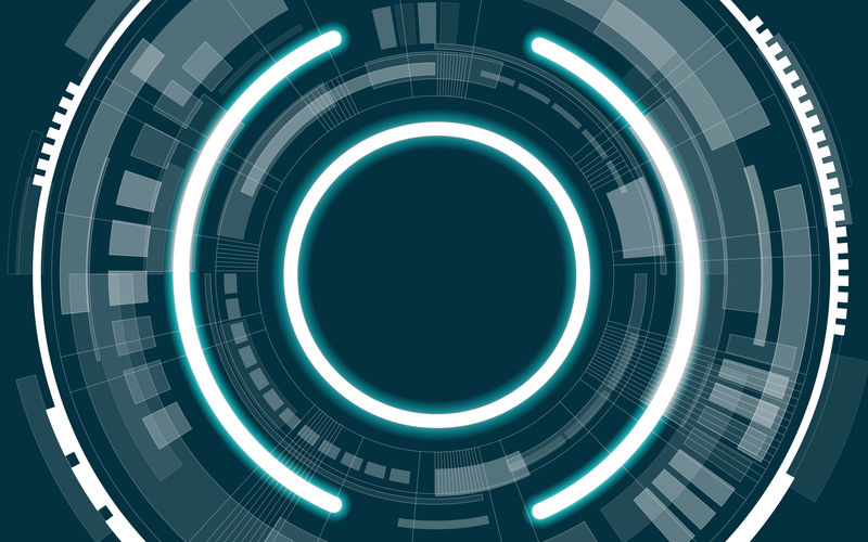 技术主题与背景-白光圈-抽象技术-未来背景