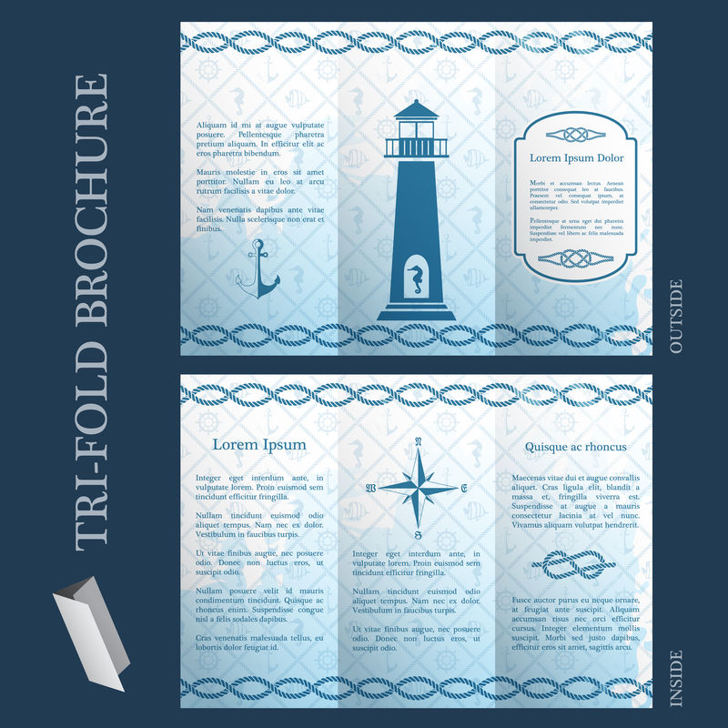 三折小册子模板