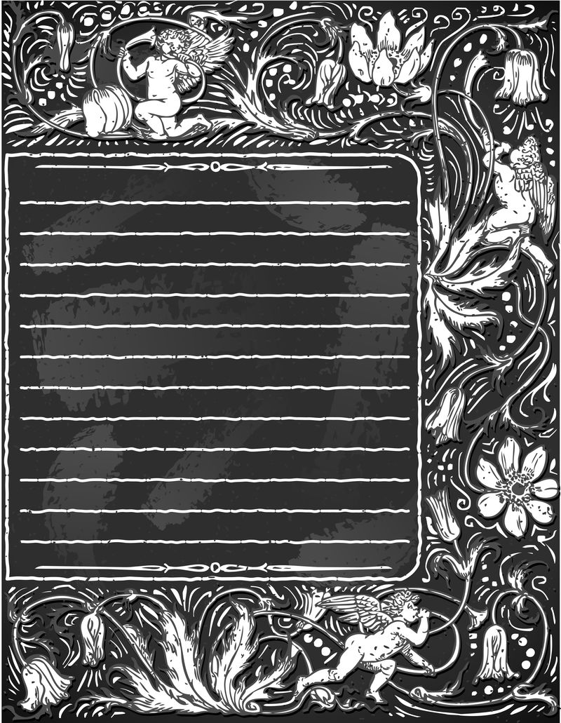 情人节菜单的老式黑板