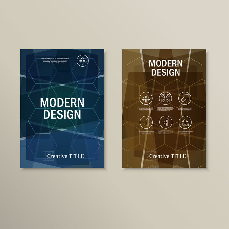 几何造型的未来抽象设计