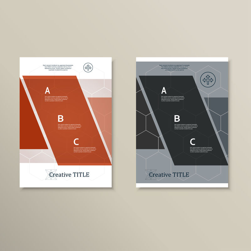 几何造型的未来抽象设计