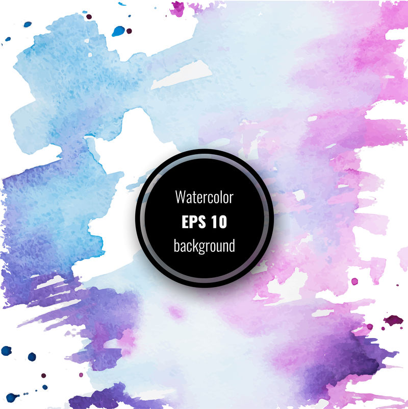 水彩画抽象背景-股票向量