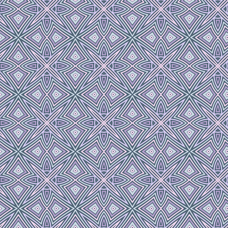 无缝花卉民族图案-复古矢量装饰-凯尔特、阿拉伯或印度图案背景-用于织物或包装纸设计的无缝墙纸