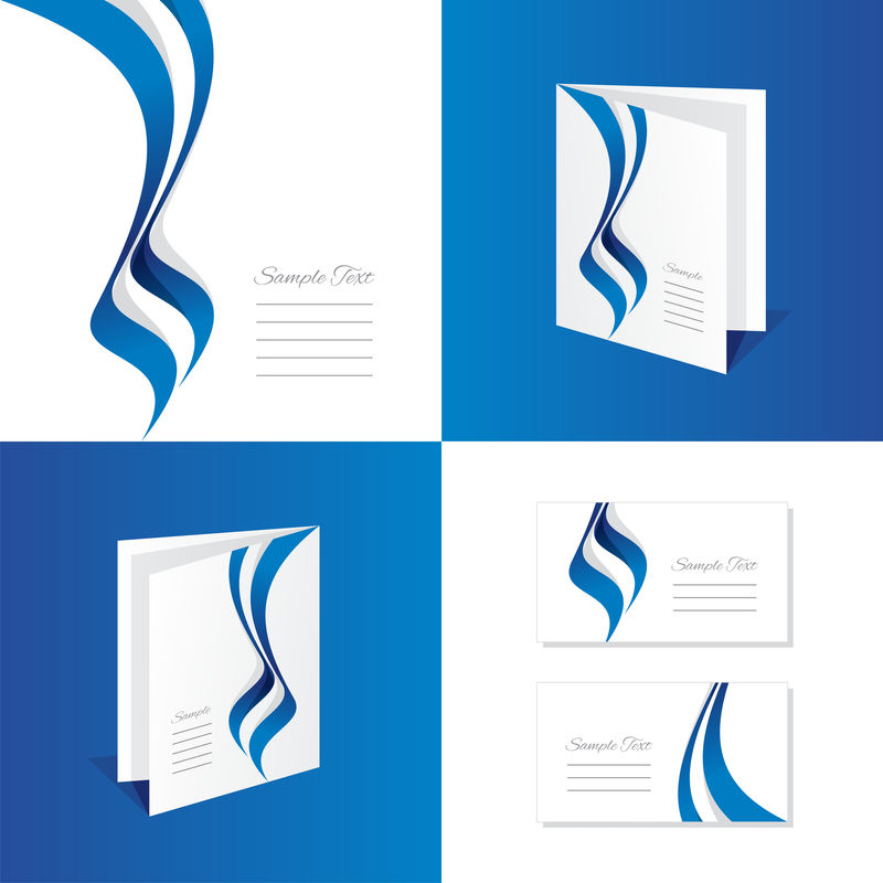 希腊简介小册子文件夹封面名片