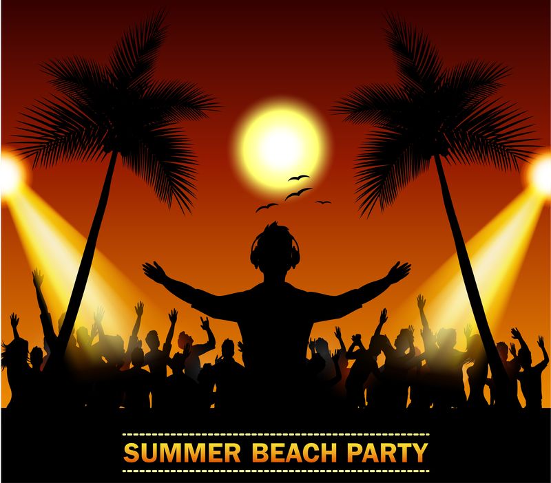 夏日沙滩舞会-舞蹈剪影