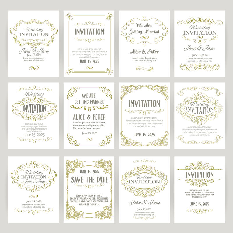 带有横幅的模板复古设计元素