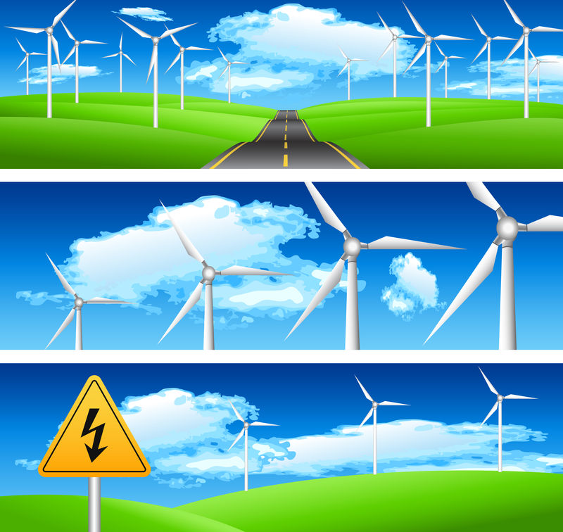 生态与自然旗帜