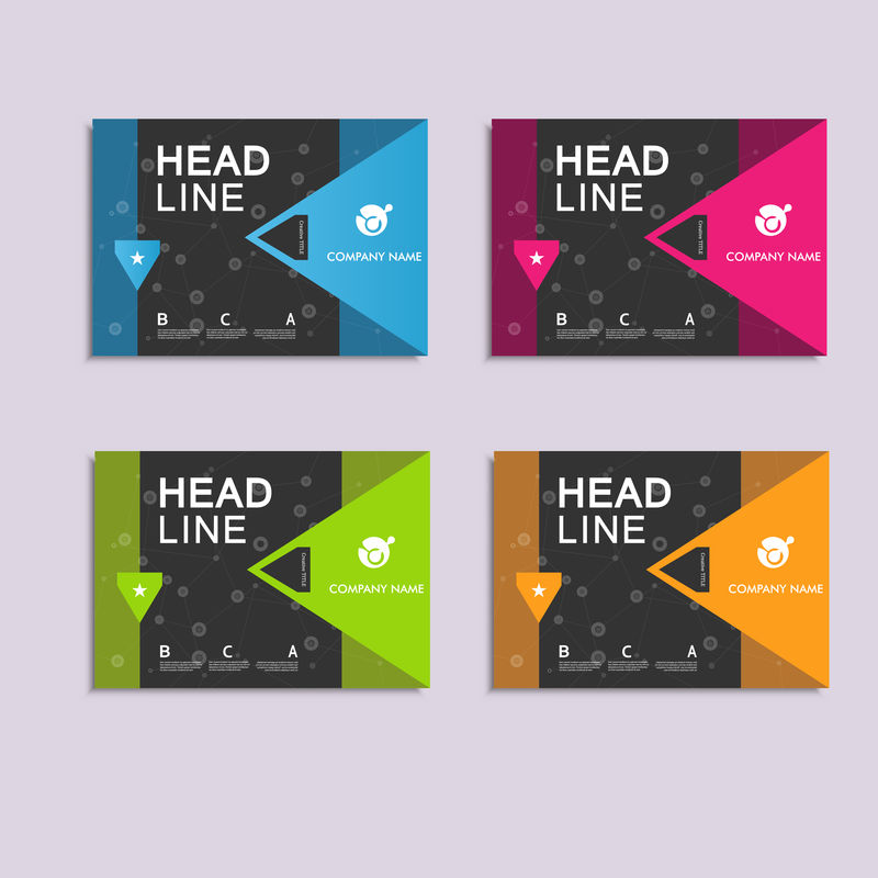 矢量小册子版式设计模板