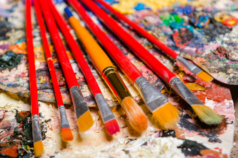 艺术概念中的艺术家调色板