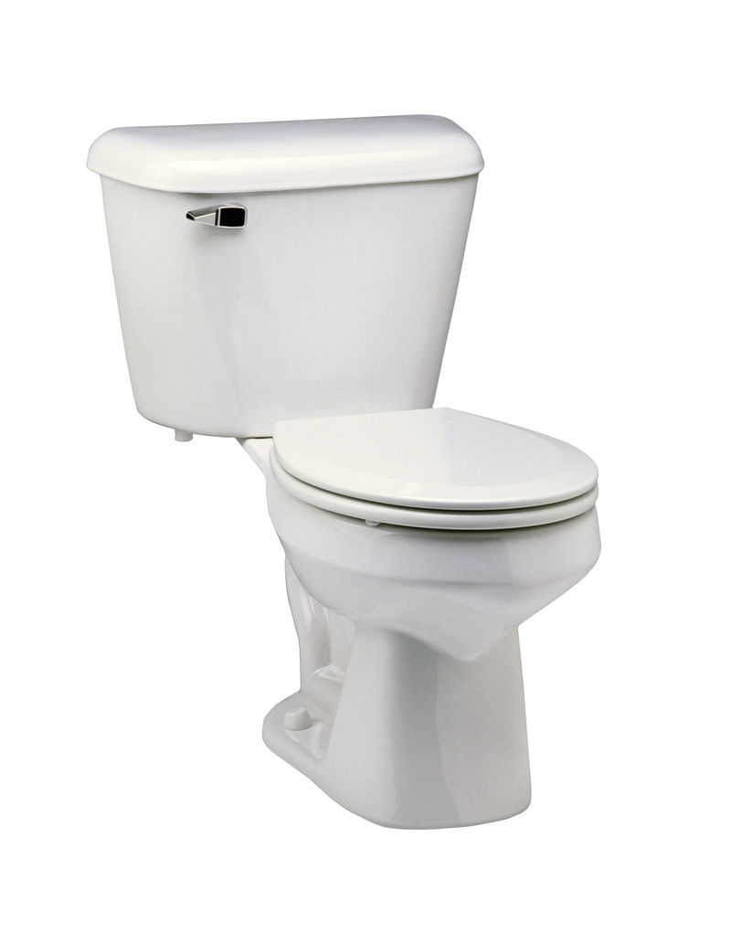 卫生间白色马桶-带夹径