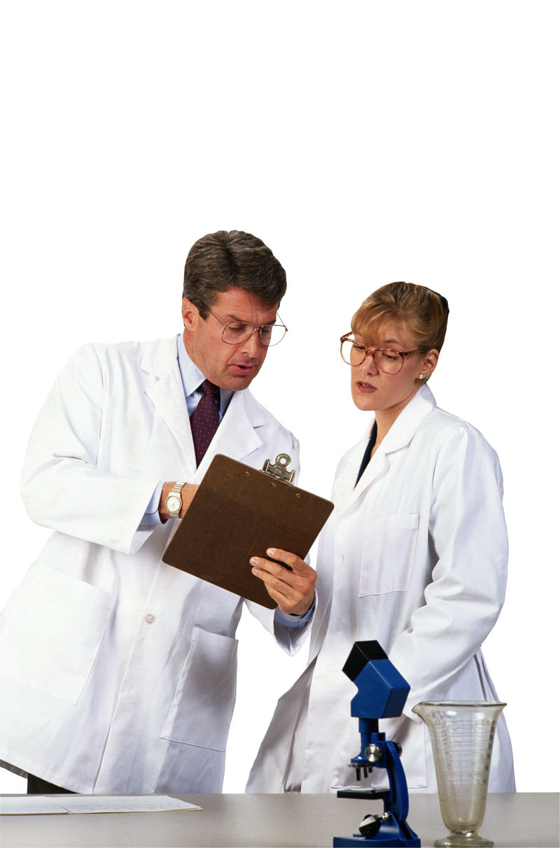 白色背景上的商人