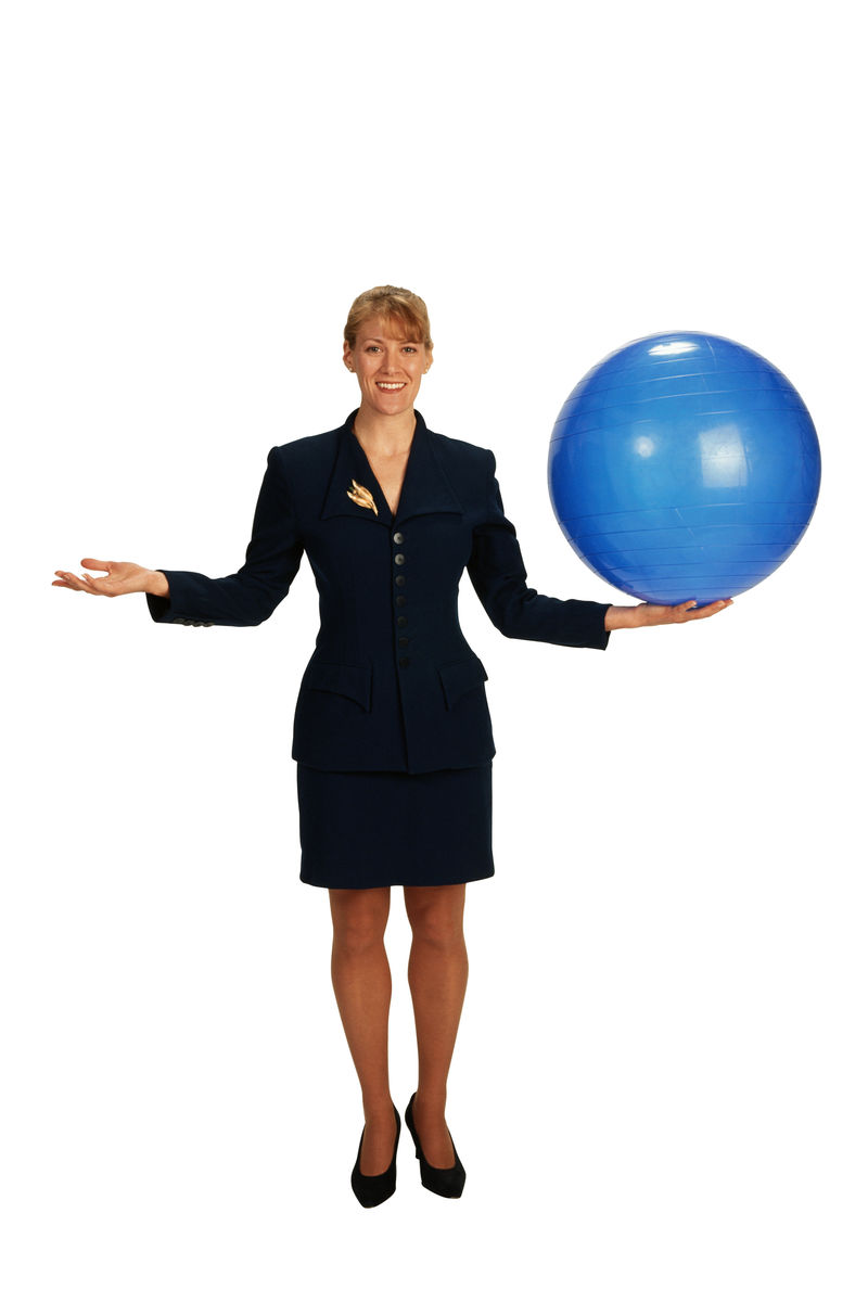 白色背景上的商人