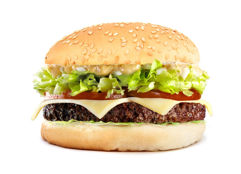 美味的大芝士汉堡