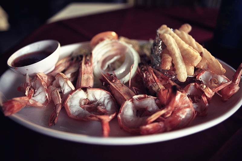 餐厅的食物，桌子，背景