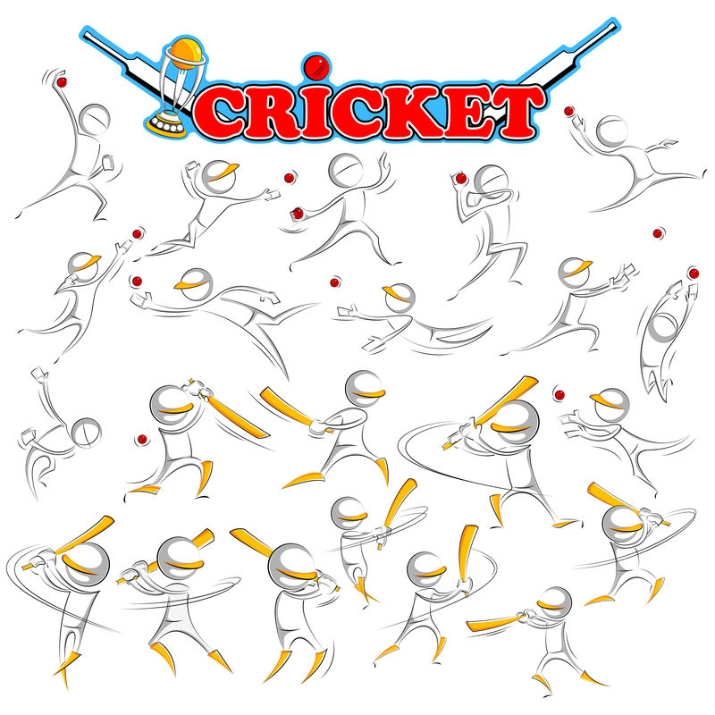 玩奖杯的板球蝙蝠侠