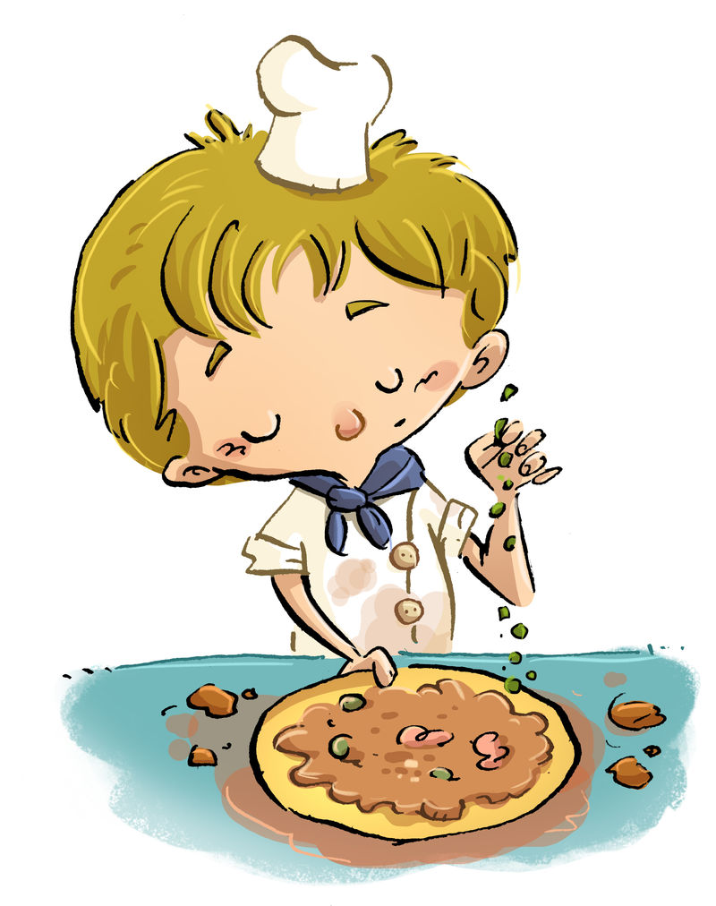 披萨时间黄色和黑色矢量