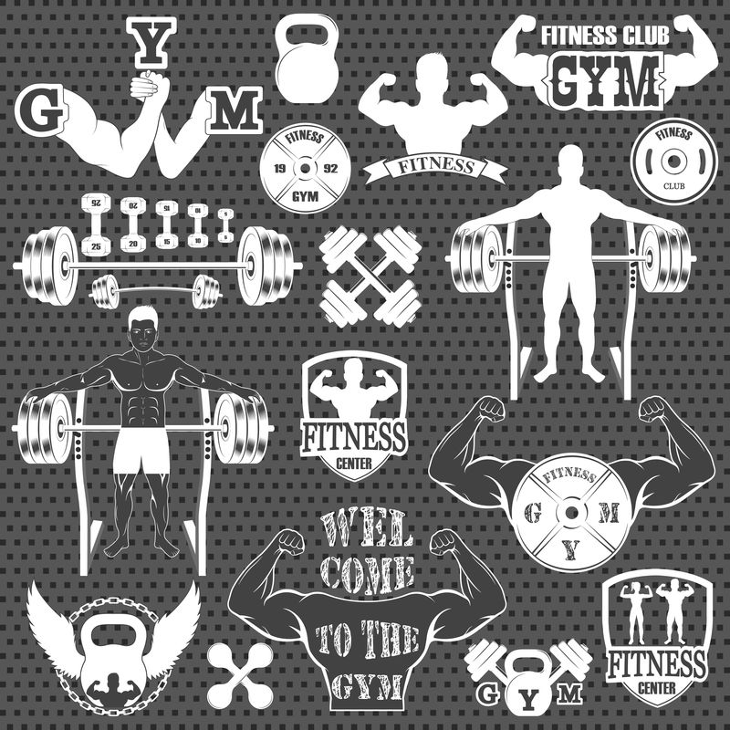 健身健身房图标