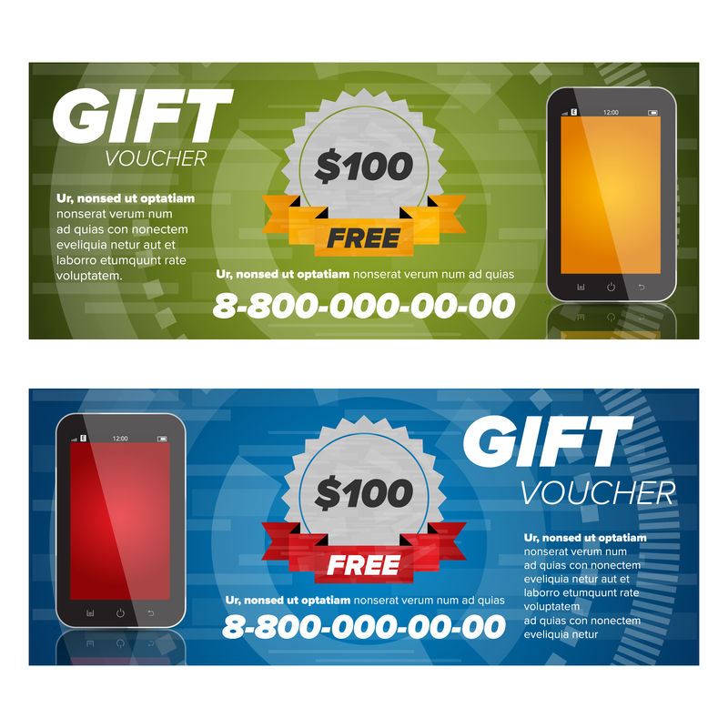 礼品券设计模板