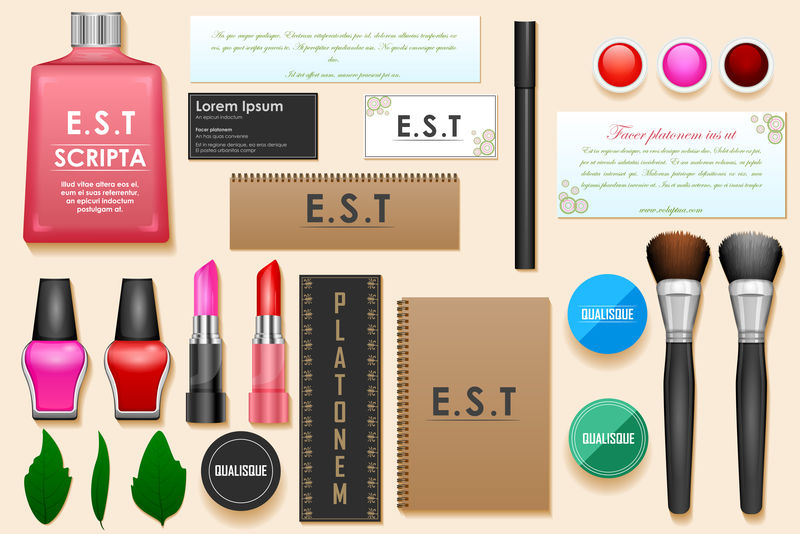 美容院形象品牌模型