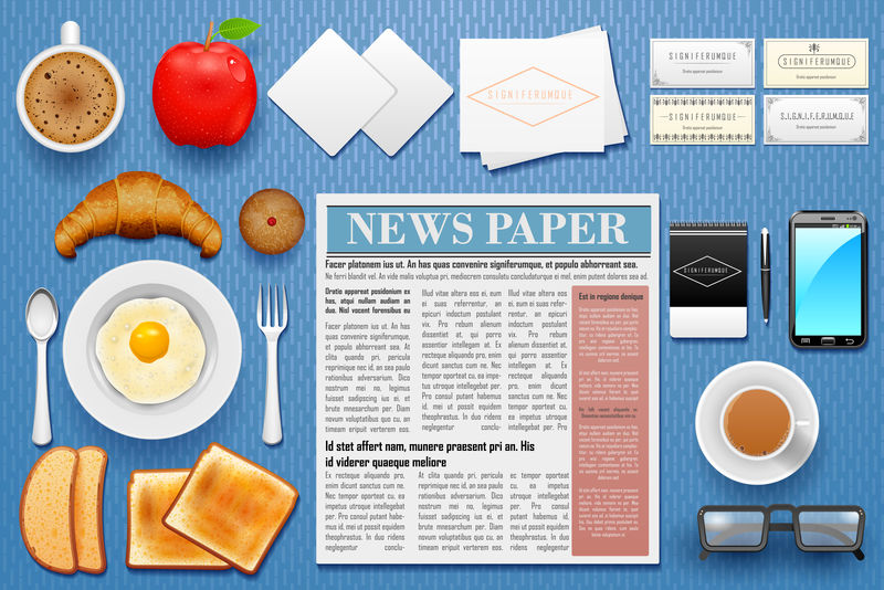 早餐身份品牌模型