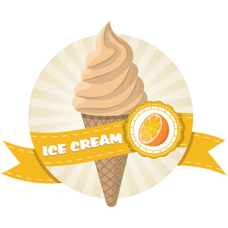 橘子冰淇淋插图