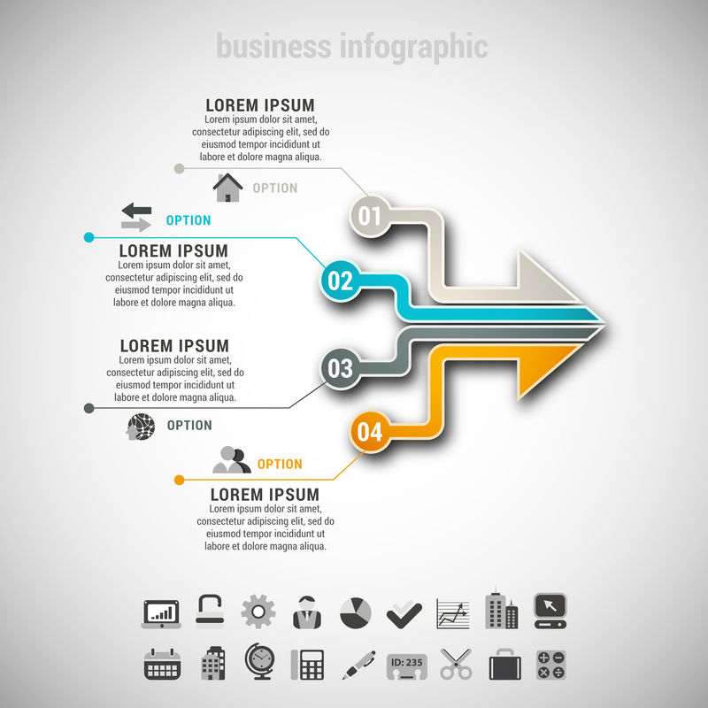 商业信息图表