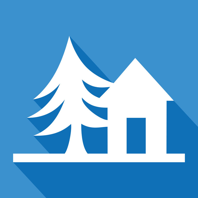 圣诞屋图标-矢量概念设计说明