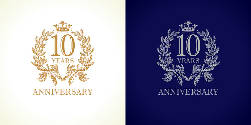 10周年豪华标志
