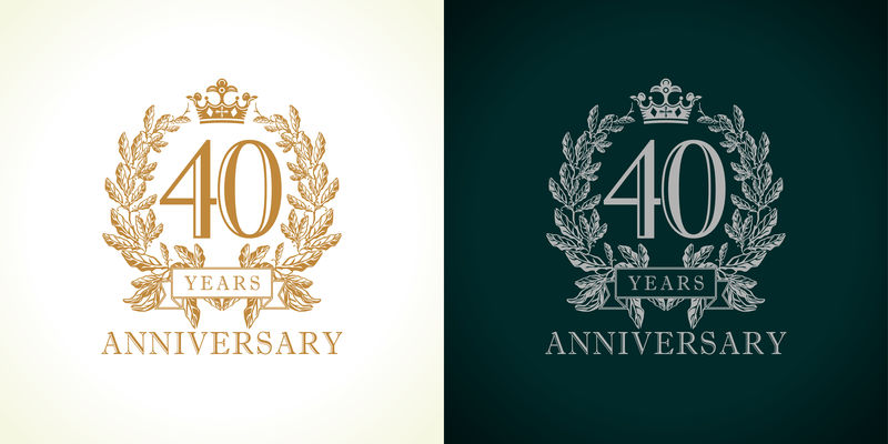 40周年豪华标志