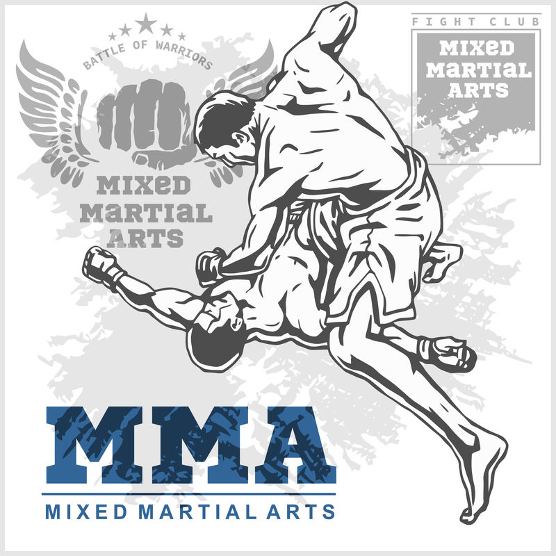 匹配两个武术混合艺术战士。