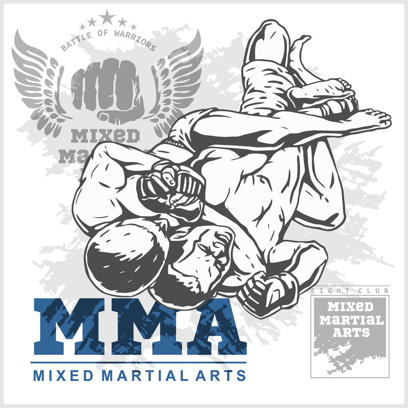 匹配两个武术混合艺术战士。