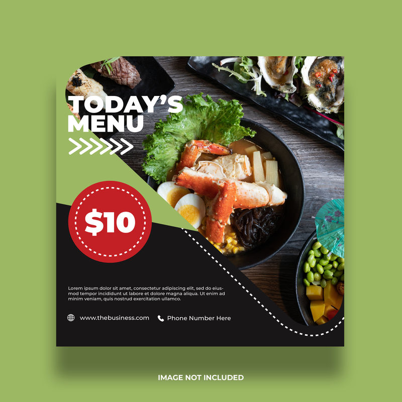 菜单海报矢量设计