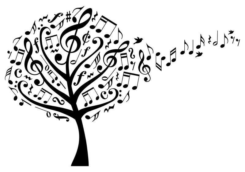 带音符的音乐树，矢量素材-高清图片-摄影照片-寻图免费打包下载