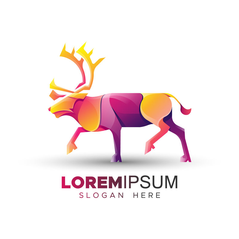 矢量动物logo设计