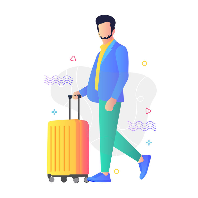 网站和移动ap的旅行、矢量图解概念