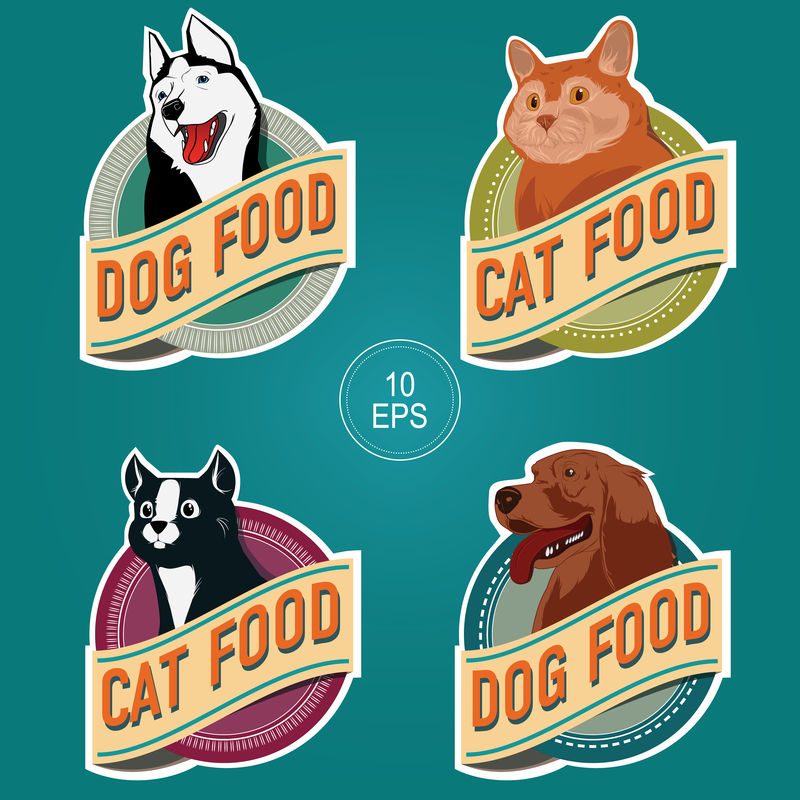 宠物食品圆标签